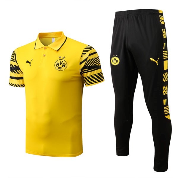 Polo Borussia Dortmund Conjunto Completo 2022 2023 Amarillo
